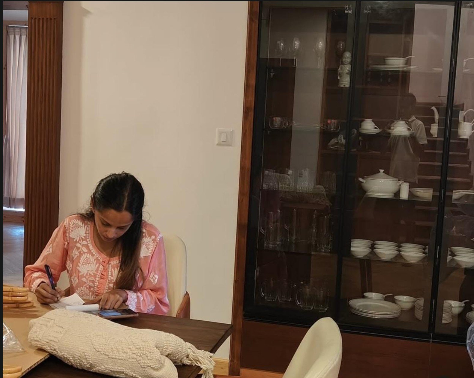 Woman Working on Laptop